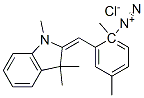 2-[(1,3-dihydro-1,3,3-trimethyl-2H-indol-2-ylidene)methyl]-1-methyl-1-(p-tolyl)diazonium chloride Structure
