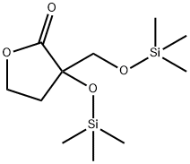 4,5-Dihydro-3-[(trimethylsilyl)oxy]-3-[(trimethylsilyl)oxymethyl]-2(3H)-furanone Struktur
