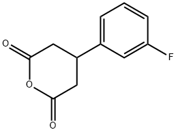 4-(3-fluorophenyl)dihydro-2H-pyran-2,6(3H)-dione 化学構造式