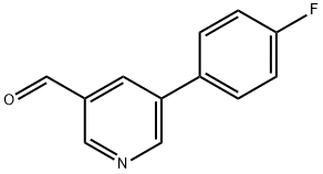 5-(4-氟苯基)-3-吡啶甲醛, 381684-96-4, 结构式