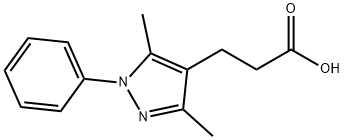 3-(3,5-DIMETHYL-1-PHENYL-1H-PYRAZOL-4-YL)-PROPIONIC ACID Struktur