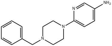 6-(4-Benzyl-1-piperazinyl)-3-pyridinylamine 结构式