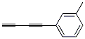 Benzene, 1-(1,3-butadiynyl)-3-methyl- (9CI) Struktur