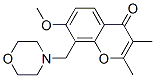 7-メトキシ-2,3-ジメチル-8-(モルホリノメチル)クロモン 化学構造式