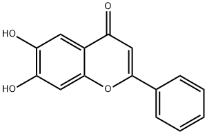 6,7-二羟基黄酮, 38183-04-9, 结构式