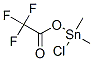 クロロジメチル[(トリフルオロアセチル)オキシ]スタンナン 化学構造式