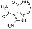 2-Amino-5-(methylthio)-(1H)-pyrrole-3,4-dicarboxamide Structure