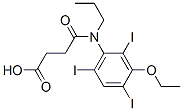 3-[[N-(3-Ethoxy-2,4,6-triiodophenyl)-N-propylamino]carbonyl]propionic acid Structure