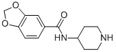 N-piperidin-4-yl-1,3-benzodioxole-5-carboxamide 结构式