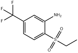 2-(ethylsulfonyl)-5-(trifluoromethyl)benzenamine,382-85-4,结构式