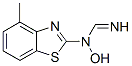 Methanimidamide, N-hydroxy-N-(4-methyl-2-benzothiazolyl)- (9CI) Structure