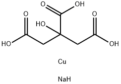 citric acid, copper sodium salt Structure