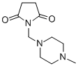 Succinimide, N-(4-methyl-1-piperazinylmethyl)- Structure