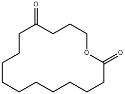 Oxacyclohexadecane-2,13-dione 化学構造式