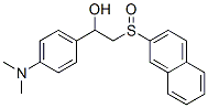 1-(4-dimethylaminophenyl)-2-naphthalen-2-ylsulfinyl-ethanol 化学構造式