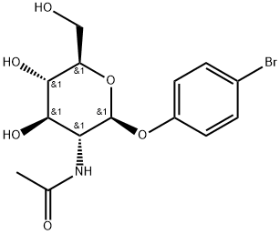 4'-BROMOPHENYL 2-ACETAMIDO-2-DEOXY-BETA-D-GLUCOPYRANOSIDE Struktur