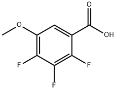 2,3,4-三氟-5-甲氧基-苯甲酸, 38233-47-5, 结构式