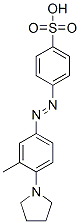 4-[[3-Methyl-4-(1-pyrrolidinyl)phenyl]azo]benzenesulfonic acid,38233-66-8,结构式