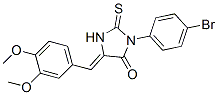 3-(p-Bromophenyl)-5-(3,4-dimethoxybenzylidene)-2-thioxo-4-imidazolidinone|