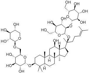 20(R)人参皂苷Rg3,38243-03-7,结构式