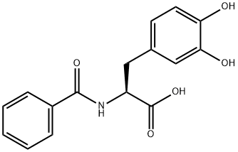N-苯甲酰基-DL-3,4-二羟基苯丙氨酸,38250-04-3,结构式