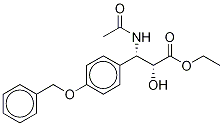 (αR,βS)-β-(AcetylaMino)-α-hydroxy-4-(phenylMethoxy)-benzenepropanoic Acid Ethyl Ester Structure