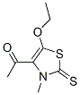 Ethanone, 1-(5-ethoxy-2,3-dihydro-3-methyl-2-thioxo-4-thiazolyl)- (9CI) Structure