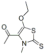 Ethanone, 1-(5-ethoxy-2,3-dihydro-3-methyl-2-thioxo-4-thiazolyl)- (9CI) Struktur