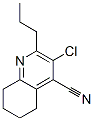 4-Quinolinecarbonitrile,  3-chloro-5,6,7,8-tetrahydro-2-propyl- 化学構造式