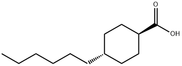 trans-4-Hexylcyclohexanecarboxylic acid Structure
