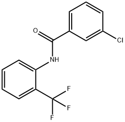 3-氯-N-[2-(三氟甲基)苯基]苯甲酰胺,3830-64-6,结构式