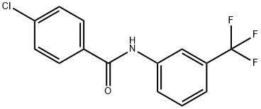 4-氯-N-[3-(三氟甲基)苯基]苯甲酰胺 结构式
