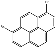 1,8-ジブロモピレン 化学構造式