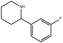 2-(3-FLUOROPHENYL)PIPERIDINE Structure