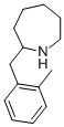 HEXAHYDRO-2-[(2-METHYLPHENYL)METHYL]-1H-AZEPINE 化学構造式