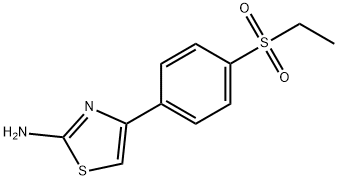 2-아미노-4-[(4-에틸술포닐)페닐)]-1,3-티아졸