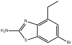 6-溴-4-乙基-1,3-苯并噻唑-2-胺 结构式