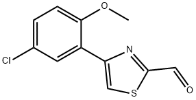 383140-16-7 4-(5-Chloro-2-methoxy-phenyl)-thiazole-2-carbaldehyde