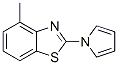 Benzothiazole, 4-methyl-2-(1H-pyrrol-1-yl)- (9CI) Structure