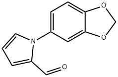1-(苯并[D][1,3]二氧戊环-5-基)-1H-吡咯-2-甲醛, 383147-55-5, 结构式