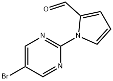 1-(5-溴嘧啶-2-基)-1H-吡咯-2-甲醛,383147-57-7,结构式