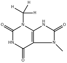 7-Methyl-3-(trideuteromethyl)uric Acid Structure