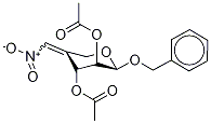 Benzyl 2,3-Di-O-acetyl-4-deoxy-4-C-nitromethylene--D-arabinopyranoside Structure
