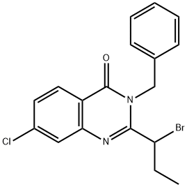 3-BENZYL-2-(1-BROMO-PROPYL)-7-CHLORO-3H-QUINAZOLIN-4-ONE Structure
