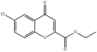 6-氯-4-氧代色烯-2-羧酸乙酯 结构式