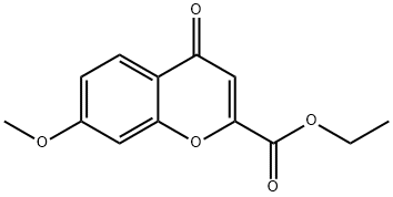 ethyl 7-methoxy-4-oxo-chromene-2-carboxylate 化学構造式