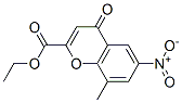 ethyl 8-methyl-6-nitro-4-oxo-chromene-2-carboxylate,38322-76-8,结构式