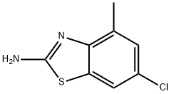 2-Benzothiazolamine,6-chloro-4-methyl-(9CI) Structure