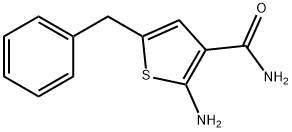 2-氨基-5-苄基噻吩-3-甲酰胺,383382-37-4,结构式