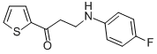 3-(4-FLUOROANILINO)-1-(2-THIENYL)-1-PROPANONE Struktur